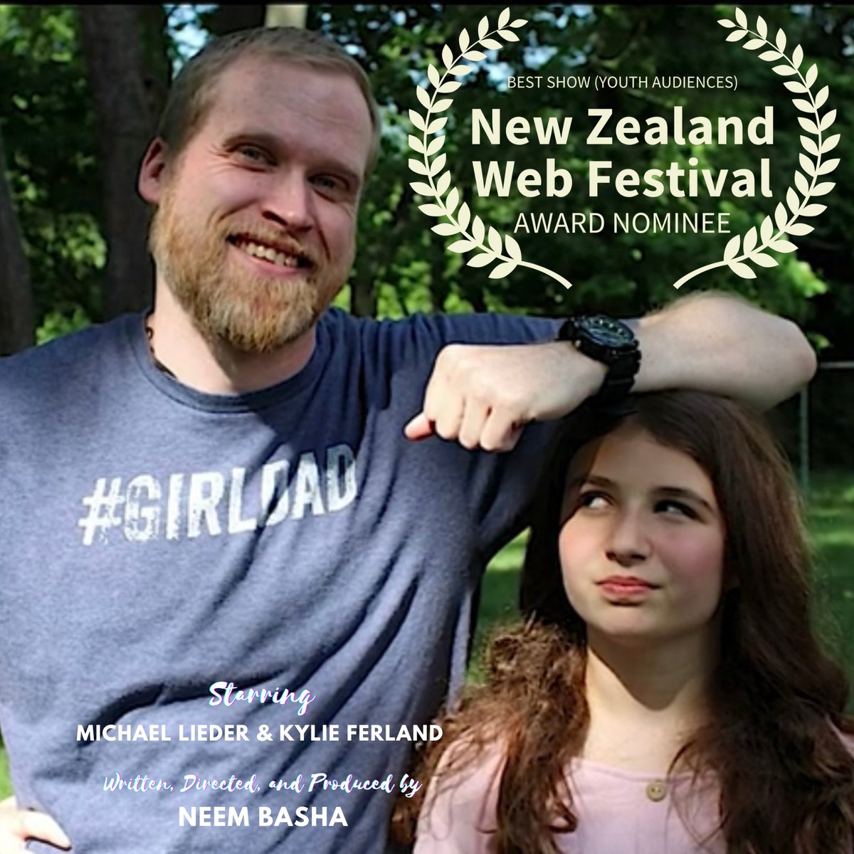 Neem Basha (@neem_basha) on Twitter photo “Girl Dad,” my latest project out of <a href="/NeemsThemes/">Neem's Themes</a> Productions has been nominated for BEST SHOW for Young Audiences by <a href="/NZWebFest/">NZ Web Fest</a> - my first nom ever in a category for family-friendly shows!🏆 Congrats to my team, esp my leads Kylie Ferland & the #GirlDad himself <a href="/MichaelLieder/">Michael Lieder</a> 🤩 “Girl Dad,” my latest project out of <a href="/NeemsThemes/">Neem's Themes</a> Productions has been nominated for BEST SHOW for Young Audiences by <a href="/NZWebFest/">NZ Web Fest</a> - my first nom ever in a category for family-friendly shows!🏆 Congrats to my team, esp my leads Kylie Ferland & the #GirlDad himself <a href="/MichaelLieder/">Michael Lieder</a> 🤩