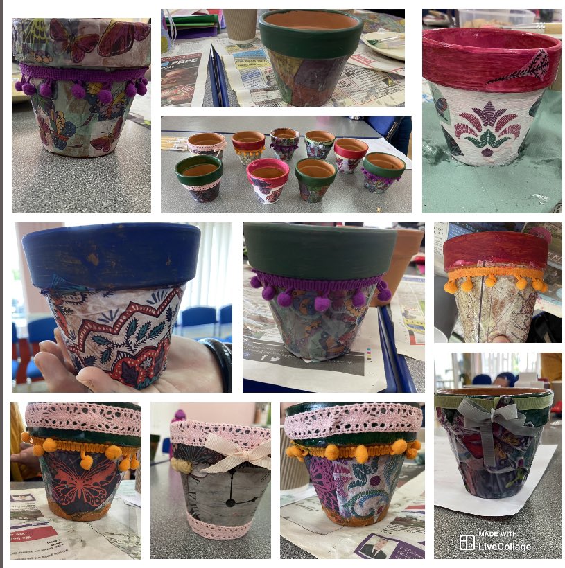 What a fabulous craft workshop today absolutely loved it and I think my ladies did too! #artforhealth #prestatyn #community #WellbeingWednesday