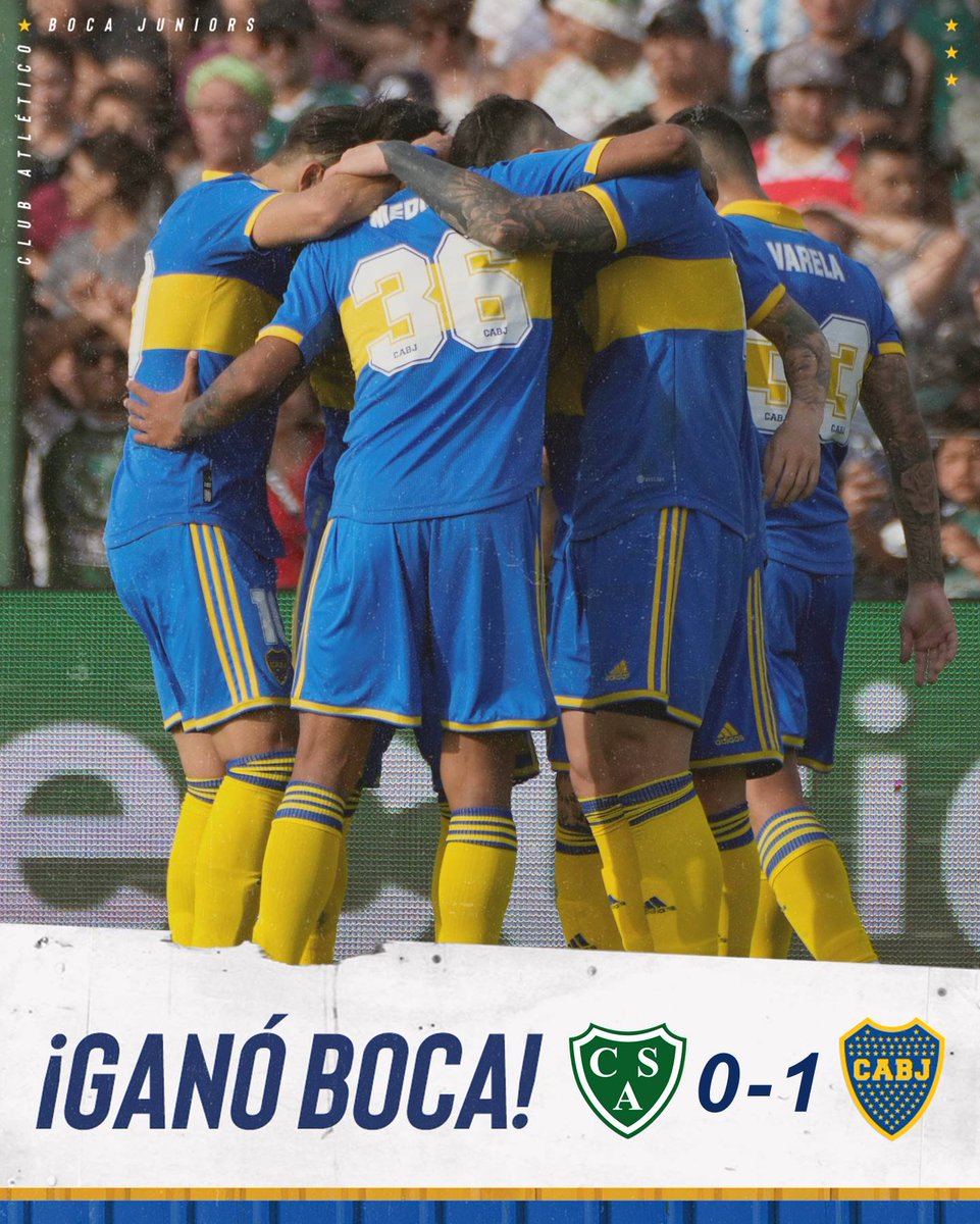 #TorneoBinance ⚽

🔚 ¡Ganóoooo 𝑩𝑶𝑶𝑶𝑶𝑶𝑶𝑪𝑨! 

⚽️ Sarmiento 0 – #Boca 1

☑️ Gol: Luca Langoni.

#DaleBoca 🔵🟡🔵