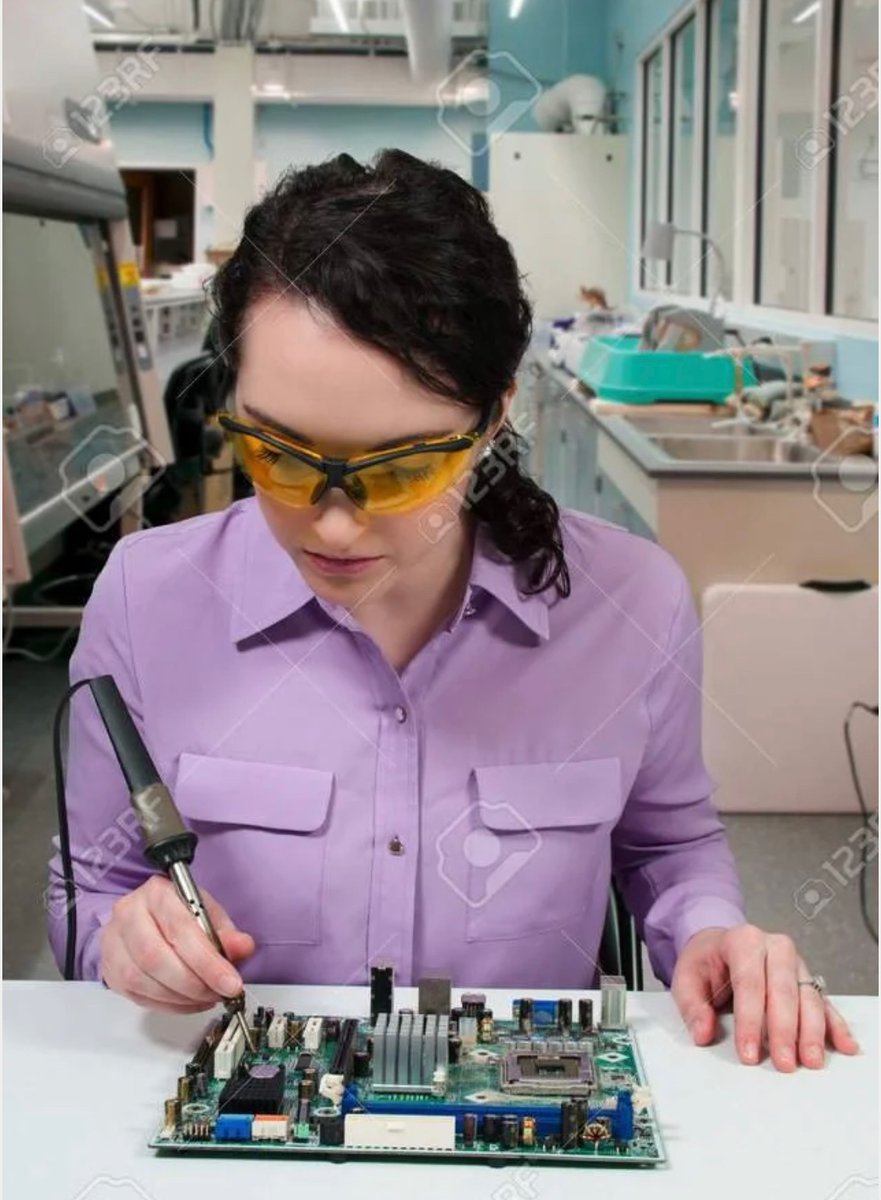 Time to vote for the worst science stock photos ever! 1. Hold My Soldering Iron.
