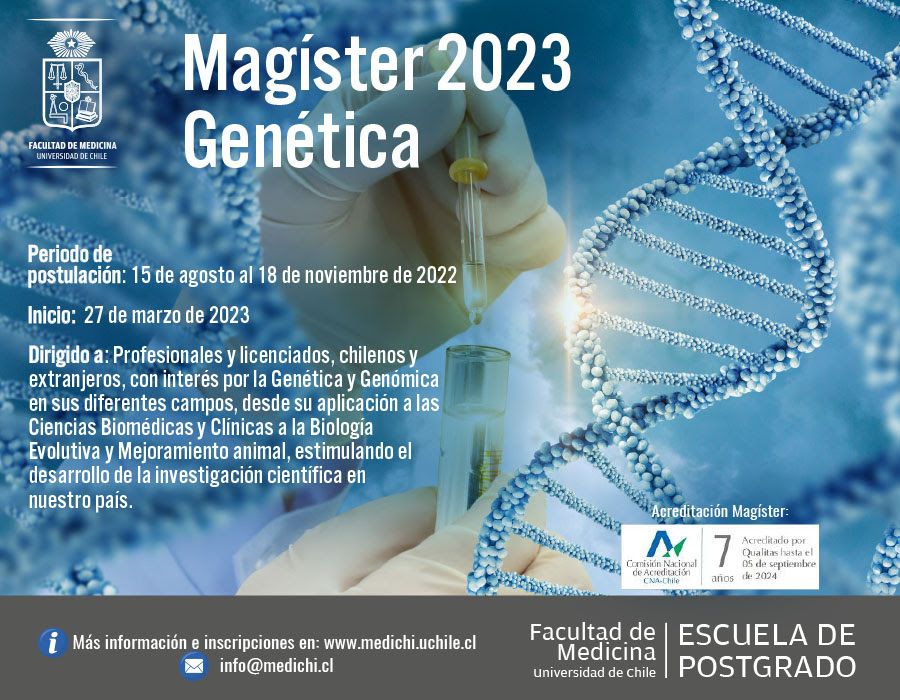 Programa Magíster en Genética. U de Chile (@mag_geneticauch) on Twitter photo 