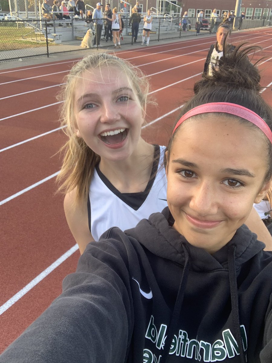 We scored our first varsity goal today.