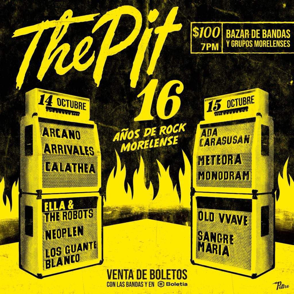 Vamos a estar presentes en esta gran celebración por los 16 años del Foro The Pit. 
Los boletos ya están disponibles, solo envíanos un mensaje. 
¡Viva!
#Monodram #ThePit #Cuernavaca #rtItBot
