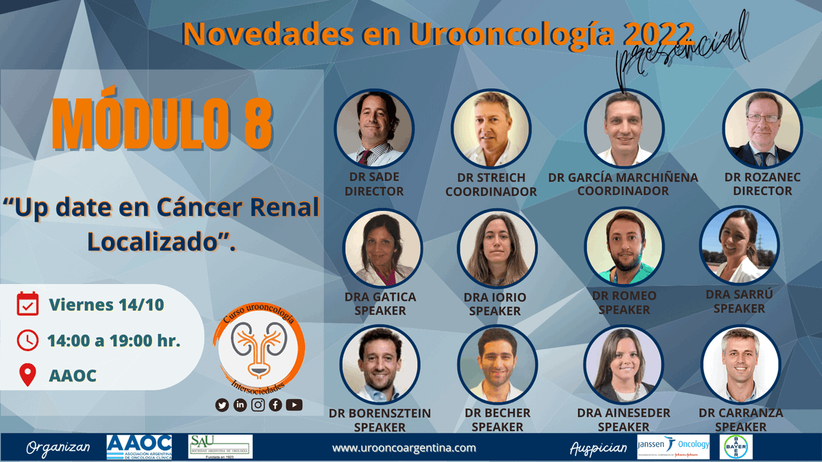 Más información: urooncoargentina.com @oncourologiaarg