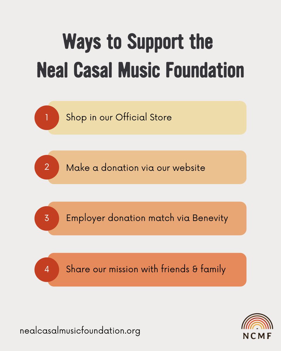Neal Casal Music Foundation (@nealcasal) on Twitter photo As the Neal Casal Music Foundation continues to grow, we are sharing a few simple ways to support the NCMF so that we can continue making a positive difference in Neal’s honor. Thank you 🙏🎶❤️
More info :: ncmf.link/features
📸 <a href="/jayblakesberg/">Jay Blakesberg</a> As the Neal Casal Music Foundation continues to grow, we are sharing a few simple ways to support the NCMF so that we can continue making a positive difference in Neal’s honor. Thank you 🙏🎶❤️
More info :: ncmf.link/features
📸 <a href="/jayblakesberg/">Jay Blakesberg</a>