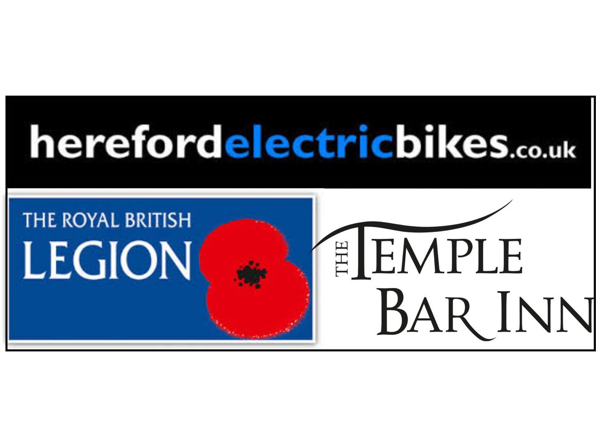 The time has come to launch our annual #poppyappeal raffle! We’re blown away to announce <a href="/EbikesJohn/">Hereford eBikes</a> have donated an ebike as our star prize! Raffle tickets are available at the bar! Help us hit our target of £3000 this year! TY in advance!