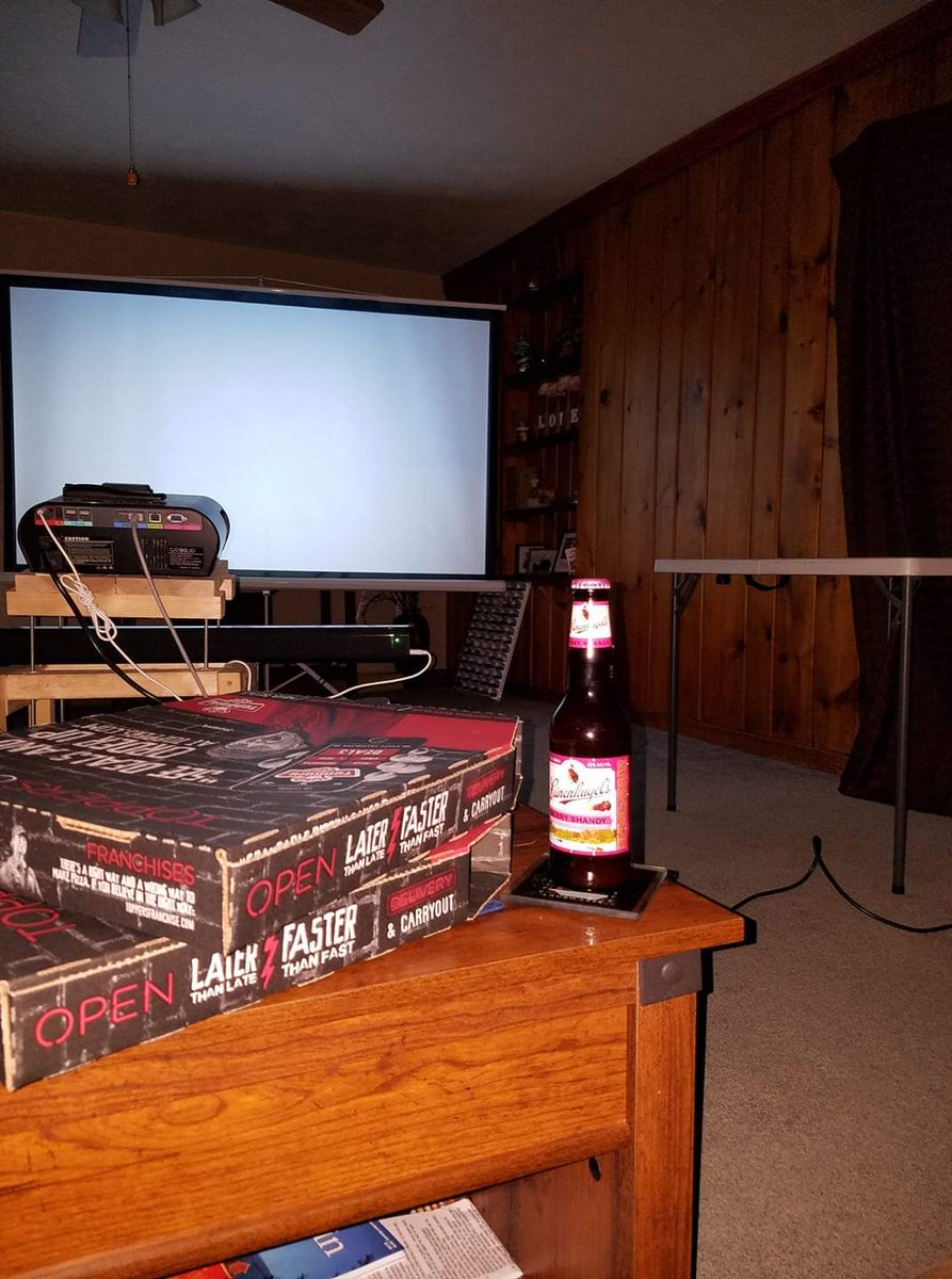 DMCWIStaycation's tweet photo. It's perfectly OK to Stay at home. Relax and unwind anyway that you need. Here's a fun idea to get the ball rolling. It's also great for gaming! What movie would you watch or game would you play? #pizza #movienight #beer #gamers #wisconsinstaycation https://t.co/YZ6W1g6Fcz