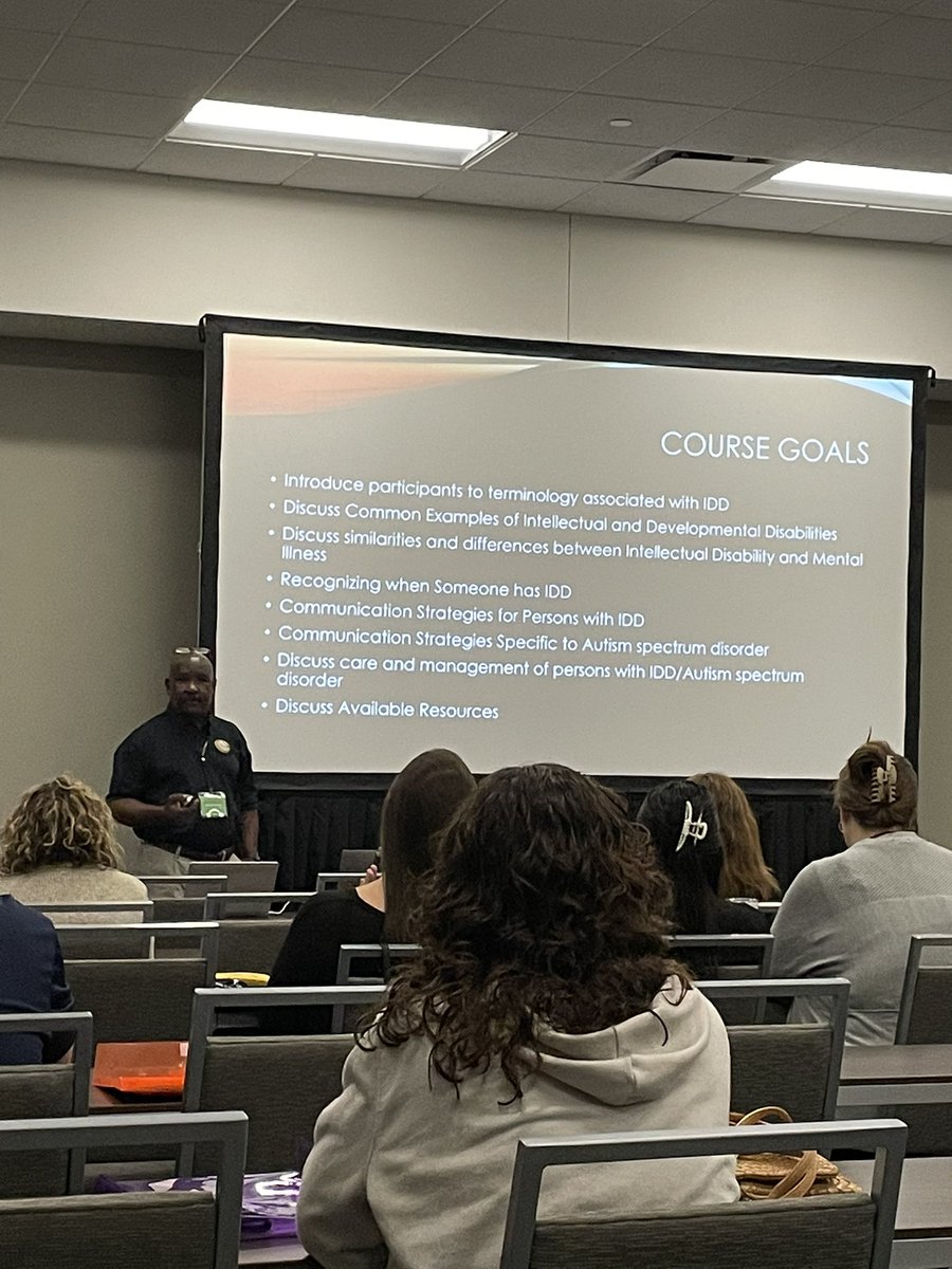 TCJS Melvin Bowser presenting at the Ninth annual mental health conference.
IDD and The Justice Involved.