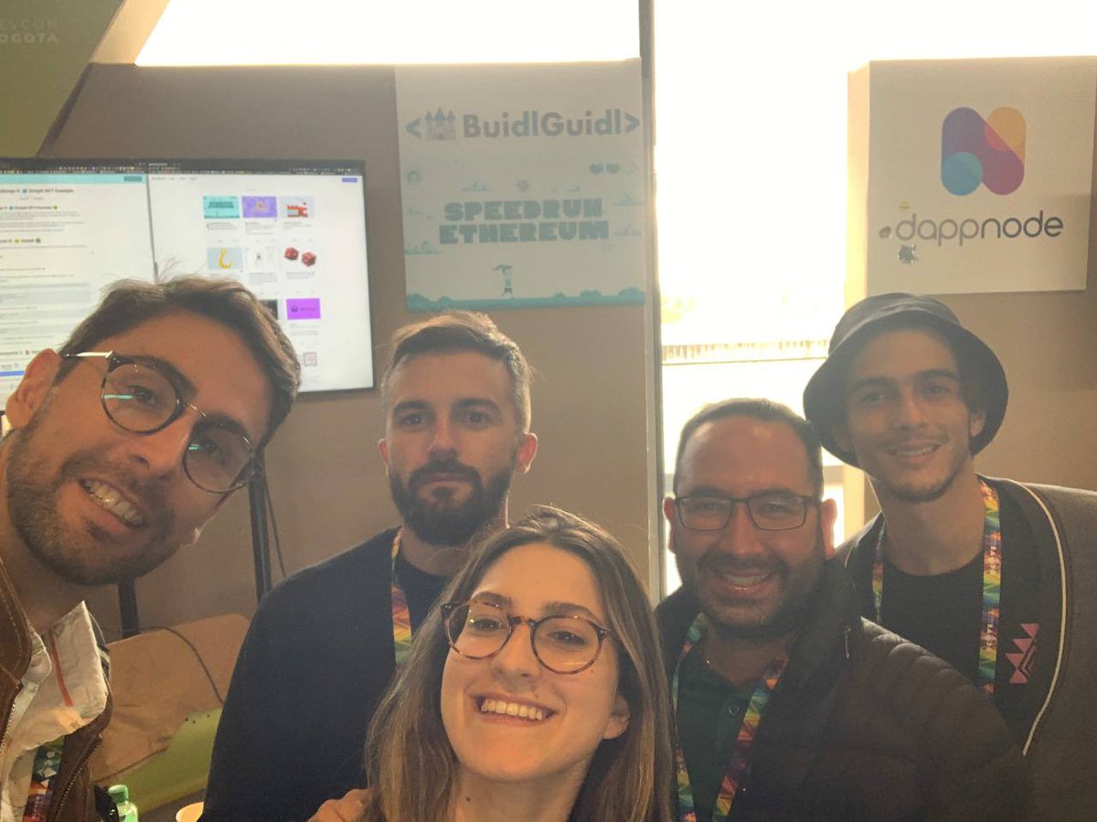 0xLScorpion's tweet image. Final day at the BuidlGuidl booth nice meeting you all … @edatweets_ @_carletex_ @gjacuna @cryptomastery_ @DanieleSalatti @Blind_nabler Steve Carlos #BuidlGuidl #speedrunethereum @austingriffith