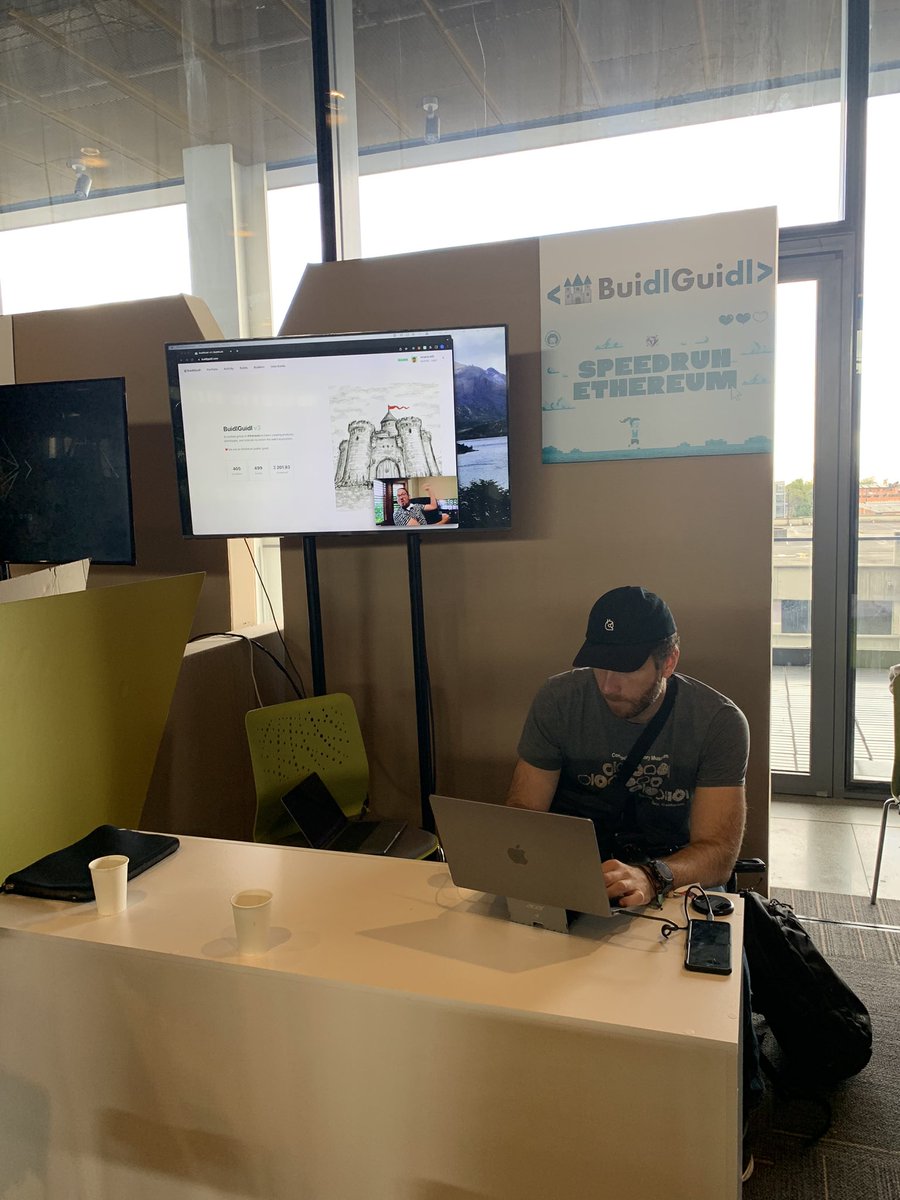0xLScorpion's tweet image. Final day at the BuidlGuidl booth nice meeting you all … @edatweets_ @_carletex_ @gjacuna @cryptomastery_ @DanieleSalatti @Blind_nabler Steve Carlos #BuidlGuidl #speedrunethereum @austingriffith