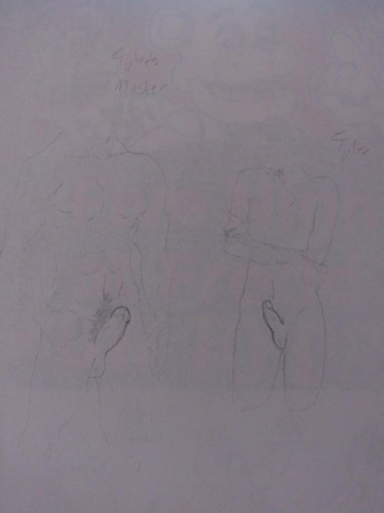 PinkDeath0271's tweet photo. Did a dick example drawing of my characters Tyler and his master before I start kinktober drawings #bl #hentai #kink #dickdrawings #dick #kinktober #mlm #femboy #twink https://t.co/zhgO6LVBN9