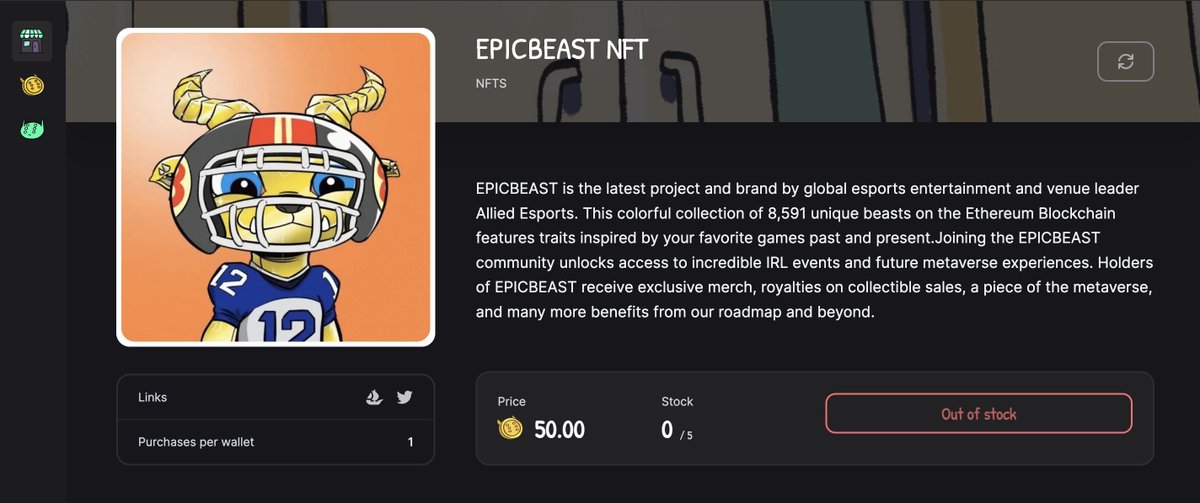 EPICBEASTnft's tweet photo. that was quick... sold out. Shall we restock @alienfrens? https://t.co/llv6wvbuPD