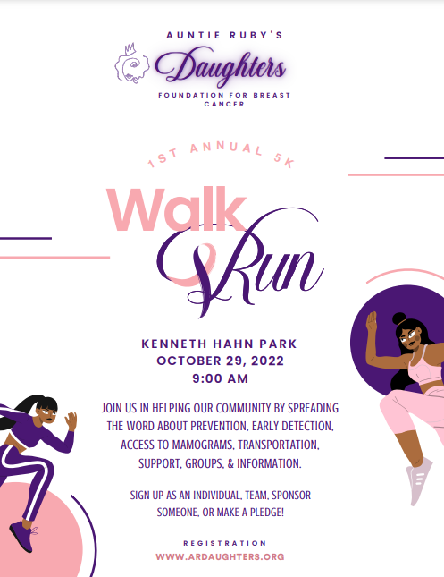 My friend's non-profit is hosting a fun Walk/Run event on Oct 29th in L.A! #BreastCancerAwarenessMonth