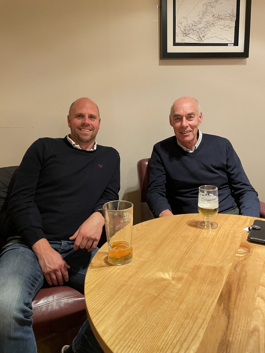 Great evening with this man celebrating his 70th birthday 🥳… especially watching the game with a Rangers fan was even more enjoyable 😉