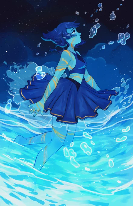 lapis with gold  