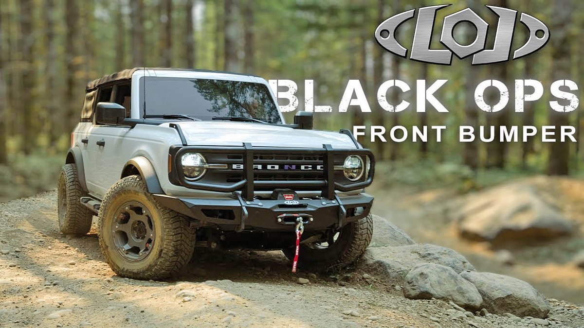 Bronco6G on Twitter "LoD Black Ops Winch Bumper DIY Install and