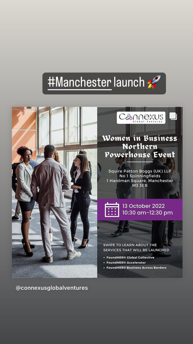 DevapriyaK's tweet photo. Tomorrow at #Manchester, @ConnexusGlobal launches 3 programs - FoundHER® Global Collective (an online business knowledge hub and supportive community), FoundHER® Accelerator (a scale-up program for women founders) and FoundHER® Business Across Borders (bespoke advisory). https://t.co/FlqmVA1Gjb