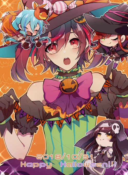 #バンやろ美術部 #バンドやろうぜ文化祭 ついでに過去絵で賑やかし!ライバルとキュアトロおじさんしてた頃の絵 