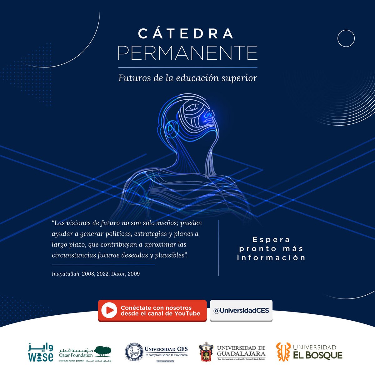 Una iniciativa creada con colegas y amigos de <a href="/QF/">Qatar Foundation</a> <a href="/udg_oficial/">Universidad de Guadalajara</a> <a href="/UniversidadCES/">Universidad CES</a> y <a href="/U_ElBosque/">Universidad El Bosque</a> ¡Todos invitados! Inscripciones: bit.ly/3elQwPX