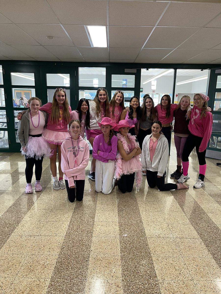 Our HPE department loved seeing so many students participate in Holicong’s Pink Out for Breast Cancer Awareness! #gocolonials