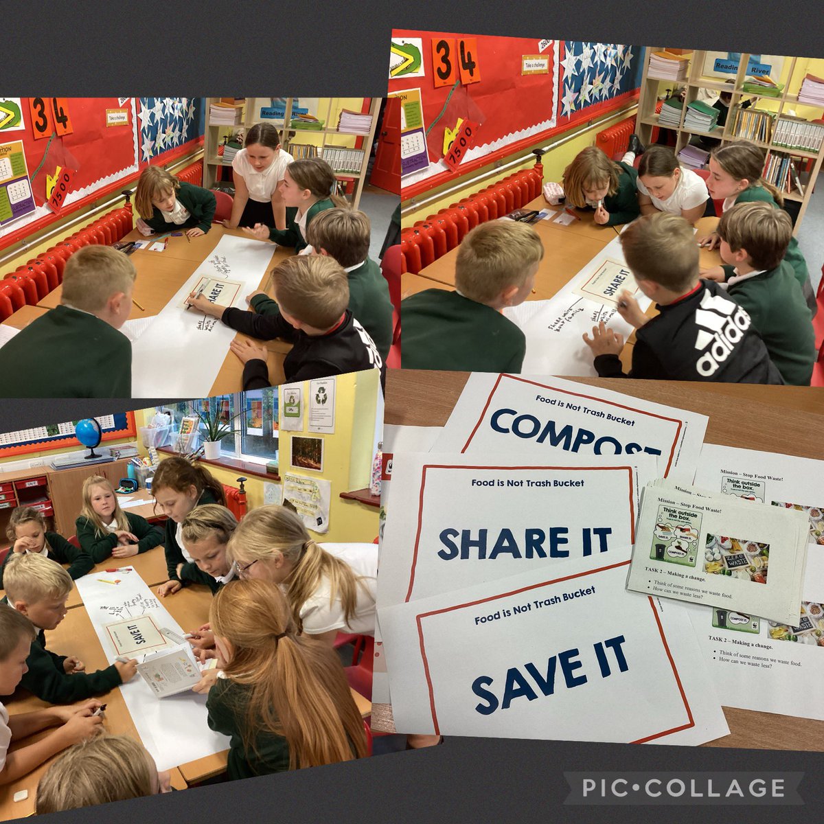 YsgolHiraddug's tweet photo. As part of our Food Waste Project we participated in a World Food Day webinar with @WWF and @STEMLearningUK #missionstopfoodwaste #saveit #shareit #compostit #ethicalinformedcitizens https://t.co/slmQ2kOYvD