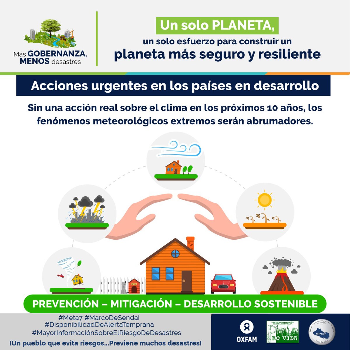 MPGR_ElSalvador's tweet photo. #Octubre13 #DíaInternacionalparalaReduccióndelRiesgodeDesastres
#Meta7 #MarcoDeSendai #DisponibilidadDeAlertaTemprana #MayorInformaciónSobreElRiesgoDeDesastres https://t.co/iZVSKK7mcv