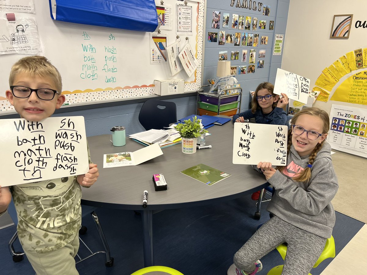 MrsMillerin207's tweet photo. We read a nonfiction book about the dog, Meli! We found many authorโs technique and craft examples, text features, and expert words! We then practiced finding th and sh digraphs in the book! #proudreaders #blessedteacher #ewpride https://t.co/H6UYiEa603