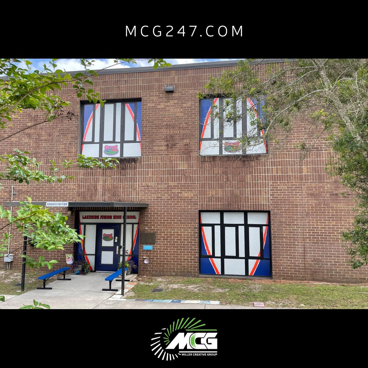 MCG247JAX's tweet photo. Window graphics and interior sign for Lakeside Junior High
.
#mcg #millercreative #millercreativegroup #lakeside #orangepark #graphicdesign #custommade #Jacksonville #windowgraphics #branding #print #exteriordesign #signage #florida #contactus #design #mcgjax #unusuallycustom https://t.co/xMjnoujHga