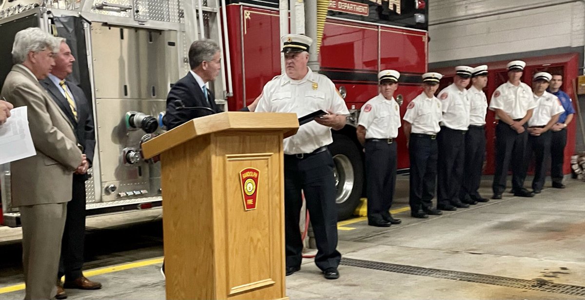 Walter F. Timilty (@walterftimilty) on Twitter photo Congrats to those members of the <a href="/randolphfire/">Randolph Fire</a> who were sworn in during the promotion ceremony at Central Station, last evening.
Marking this occassion, <a href="/Brady_Works/">Senator Mike Brady</a>, <a href="/BruceJAyers/">Rep. Bruce Ayers</a> & I presented citations from the Senate and House.
#RandolpMA
#FirePromotions Congrats to those members of the <a href="/randolphfire/">Randolph Fire</a> who were sworn in during the promotion ceremony at Central Station, last evening.
Marking this occassion, <a href="/Brady_Works/">Senator Mike Brady</a>, <a href="/BruceJAyers/">Rep. Bruce Ayers</a> & I presented citations from the Senate and House.
#RandolpMA
#FirePromotions