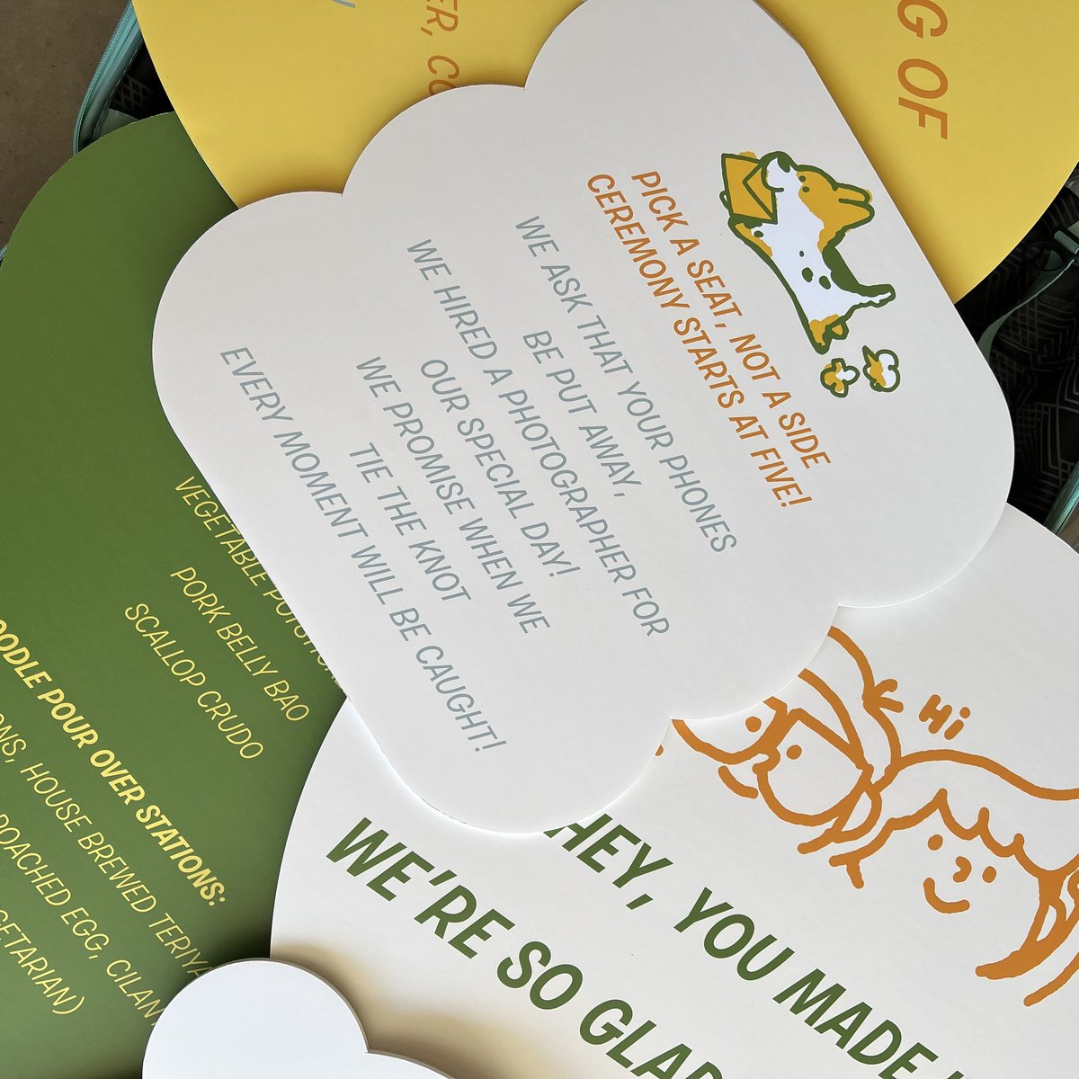 liliuhms's tweet photo. look at all the cute signs i designed for our wedding please https://t.co/r15yRs7OZj
