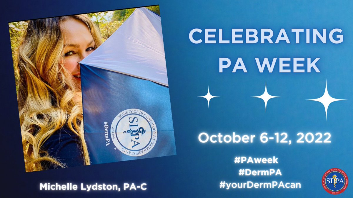Happy #PAweek! SDPA shipped its members beautifully branded umbrellas to shield them from sun or rain – any day of the year! Celebrate #PAweek by thanking #PAs for their contributions to #positivepatientoutcomes. #yourDermPAcan #DermPA