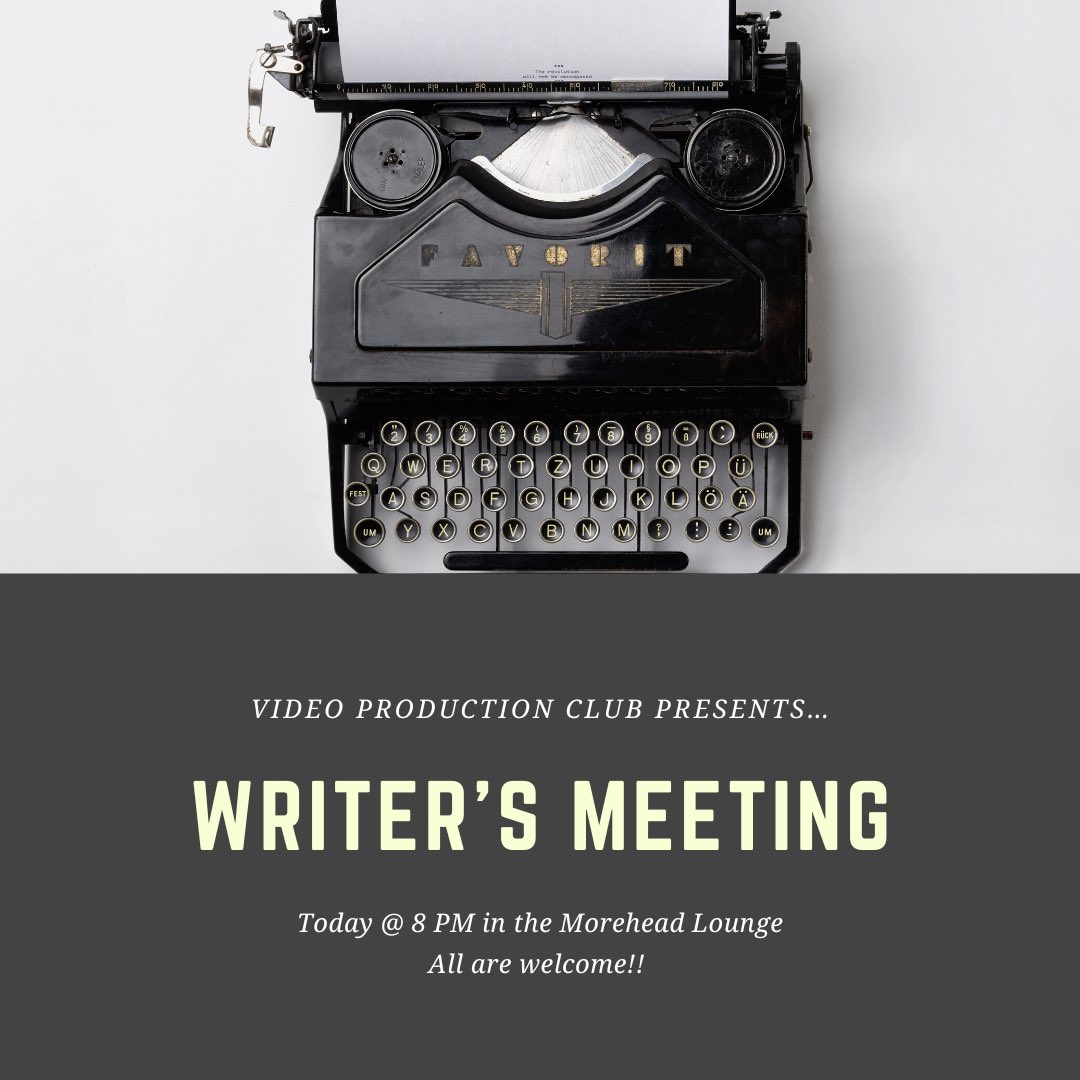MSUVideoProClub's tweet image. Interested in screenwriting? Come on out to our writer’s meeting tonight!