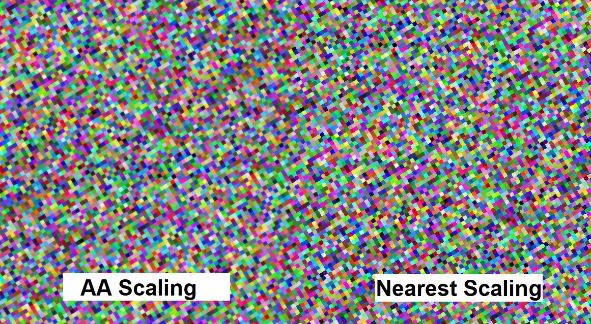 Hey if you're making a pixel art game, literally just plop this shader in as a way to scale the game to arbitrary resolutions without the pixels going wonky. I'm sick of seeing 'you can't scale pixels to non integer sizes' as an excuse shadertoy.com/view/csX3RH