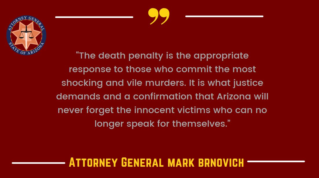 Today, the Arizona Supreme Court granted a warrant of execution for Murray Hooper, who was sentenced to death in 1983. Previous release: bit.ly/3EFsCcP