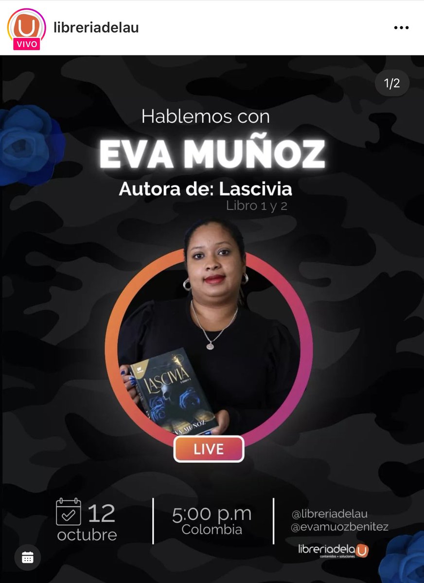 lectorasdeeva's tweet photo. Vayan a ver el live que organizó Librería de la U, en el cual está Eva hablando del Evaverso. 📚❤️‍🔥

¡No se lo pierdan! https://t.co/9IRrXDN0Ln