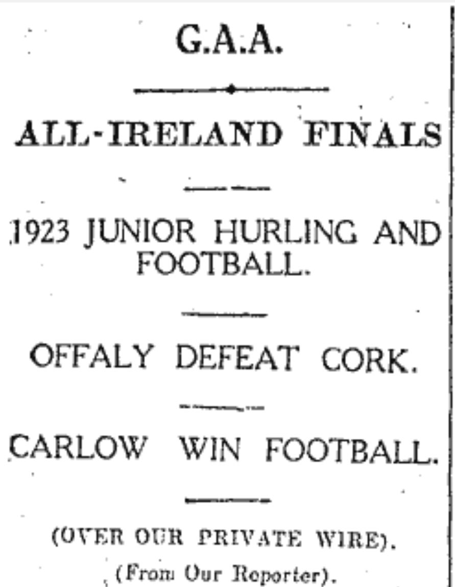 Cork Hurling History 🔴⚪️ on Twitter "On this day in 1924