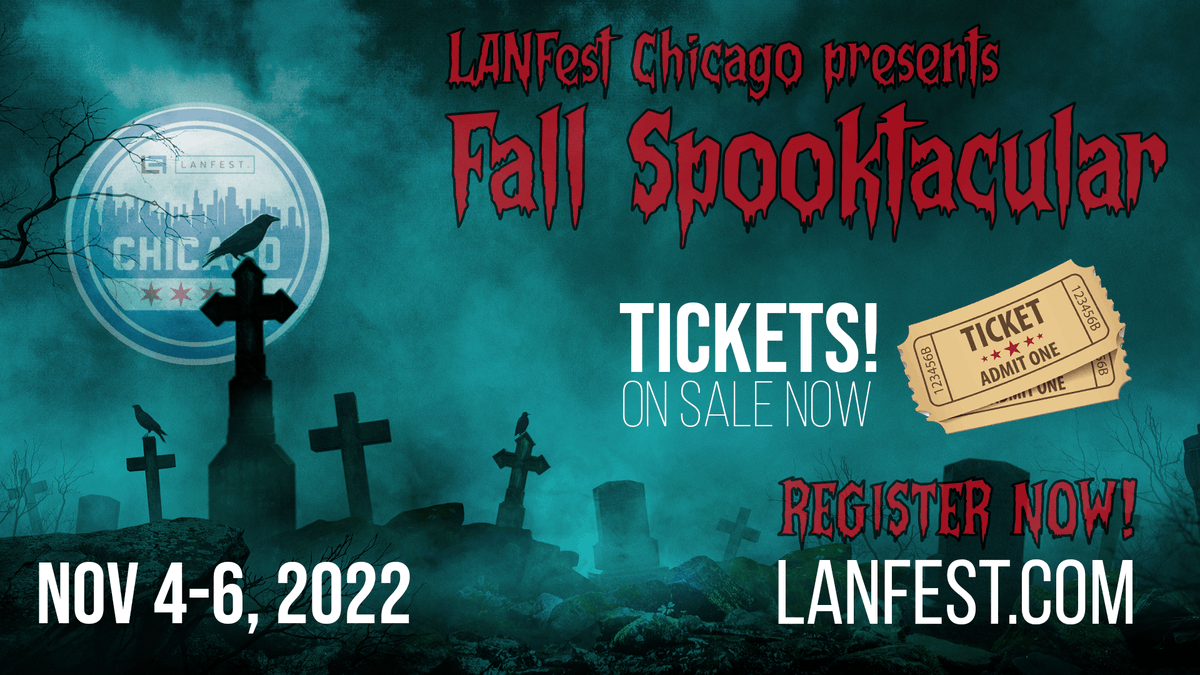 LANFestChicago's tweet photo. Just two days left to take advantage of Early Bird BYOPC pricing! Prices starting at $44.99! Join us Nov4-6 for the fun!
#LANFest #FallSpooktacular #LANFestChicago @ExtraLife4Kids @HolidayInn
More information here: https://t.co/k5KEHAuoyJ
Register here: https://t.co/4lUA8kfK48 https://t.co/npcjZvqX0M