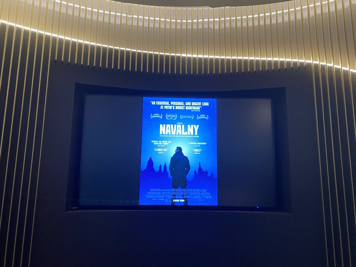 Our special pre-festival screening of NAVALNY  is in full swing (in person only) followed by a conversation with the director! 👏👏👏