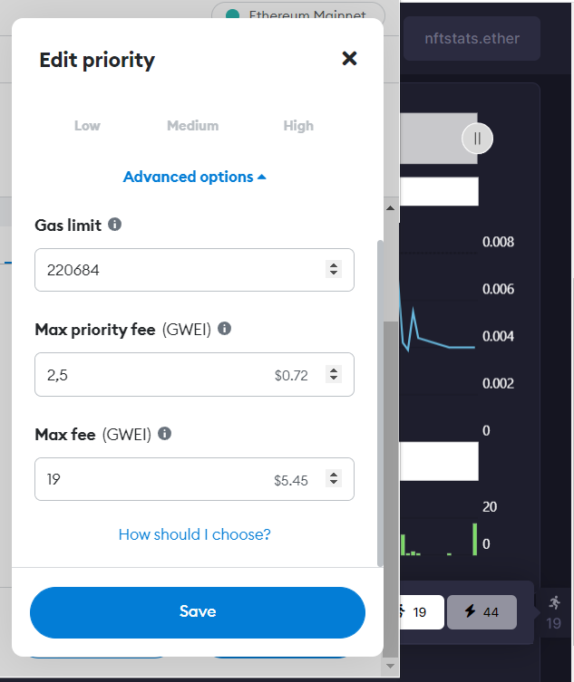 Fixed the bug in gas selection when buying with FAST BUY.
3 hours until PUBLIC MINT starts ! (Oct. 13, 01:00 am UTC)
mint.nftstats.tools
