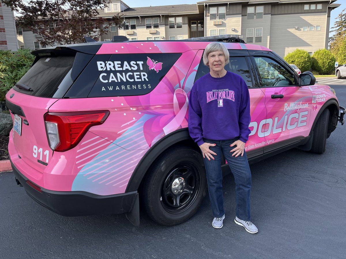 livebonaventure's tweet photo. In honor of Breast Cancer awareness month, the Bellingham police came by to support us by bringing around their pink police car in support of people who have gone through Breast Cancer. Proud survivors!

#retirementperfected #BreastCancerAwarenessMonth #BreastCancerAwareness https://t.co/1LutmH4Hbd