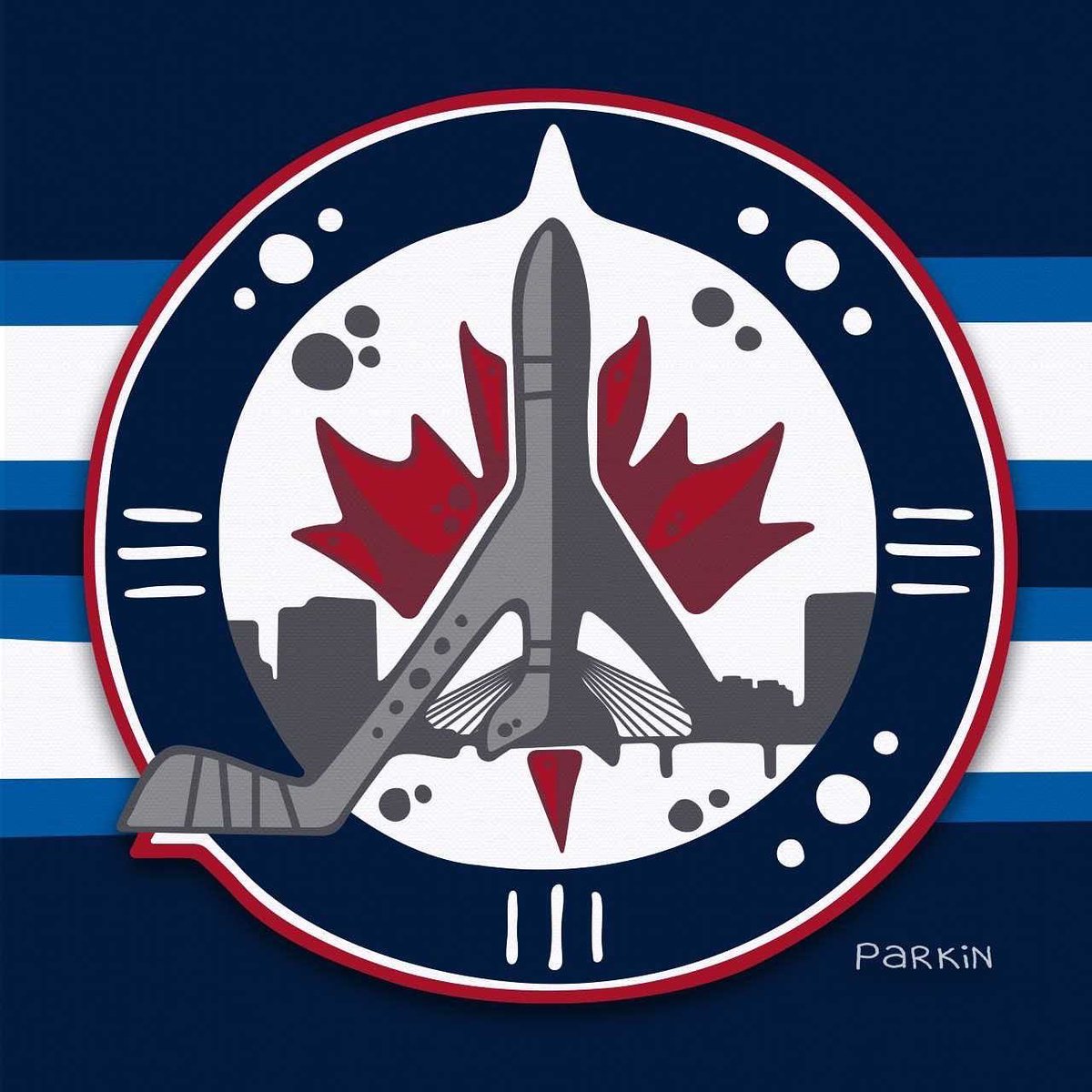 TSN_Sports's tweet photo. Kory Parkin is a Kanyen’kéha (Mohawk) Indigenous Artist that reimagined hockey imagery with deep Indigenous roots. Like his family, teams and fan bases are spread out from coast to coast to coast, and these logos honour that. 

Western Conference

@paintsbyparkin https://t.co/Zzjh3ISBeb