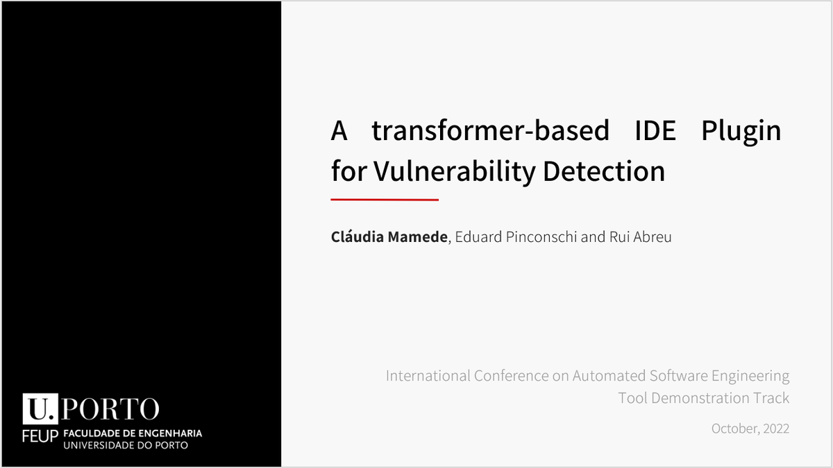 tqrg_'s tweet photo. If you are planning to attend @ASE_conf tomorrow, don't forget to join Claudia (our newest acquisition in the group) for her presentation! Congrats again team 🎉 #ase22 #ase2022 #proud cc/ @rmaranhao @pinconschi https://t.co/PgOyI2kymU