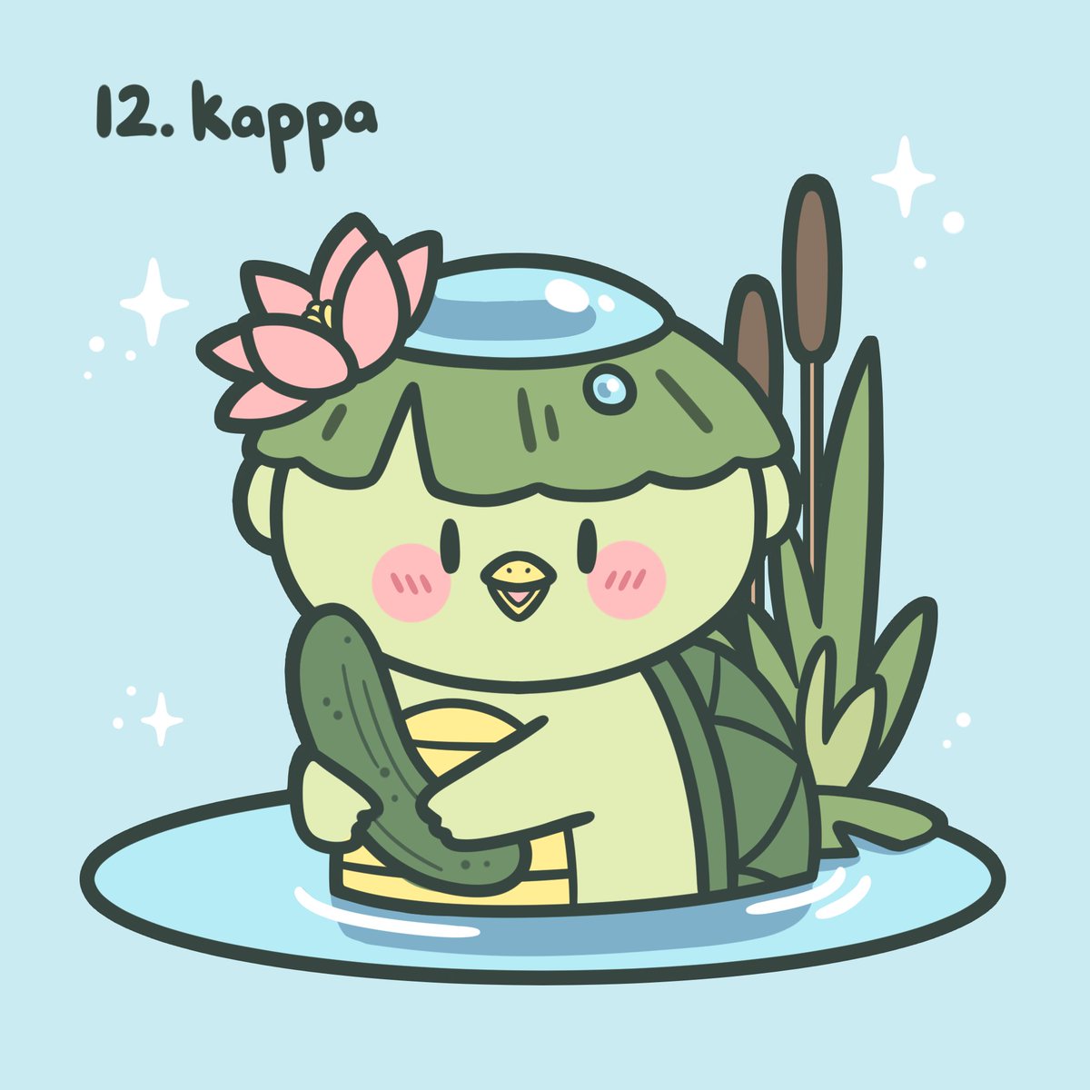 「Day 12 - Kappa Kappas!! One of the most 」|cloudie @ touhoufest 🔜⛩✨のイラスト