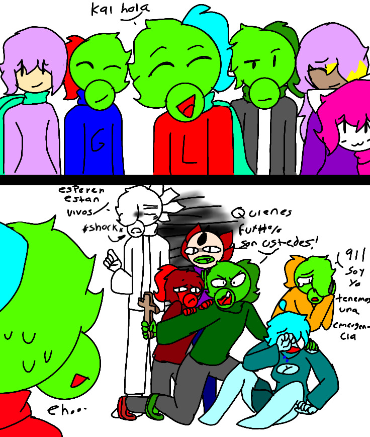2blcm's tweet photo. despues de mil años y nos encontramos a Guisante lol , stella , cat mangle , guisante anima , Venonn y Guisante 67 y estan vivos?!

nosotros: https://t.co/wkoVPNtSyD
