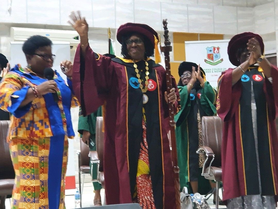 Opening of a new chapter for GCNM. Still networking and knowledge exchange. Induction of President Of GCNM Prof Victoria Bam. Congratulations 🤝🍾🥂<a href="/gcnmgh/">Ghana College of Nurses and Midwives</a> <a href="/MidwivesGRMA/">Ghana Registered Midwives Association (GRMA)</a> <a href="/gcnmgh/">Ghana College of Nurses and Midwives</a> <a href="/mohgovgh/">Ministry of Health, Ghana</a> <a href="/NMCGH_Official/">N&MC Ghana</a> <a href="/aziatol/">Prof. Lydia Aziato</a> <a href="/vmdzomeku/">VERONICA DZOMEKU</a> <a href="/GhanaNurses/">GRNMA</a> <a href="/adejumoo/">Oluyinka Adejumo</a>