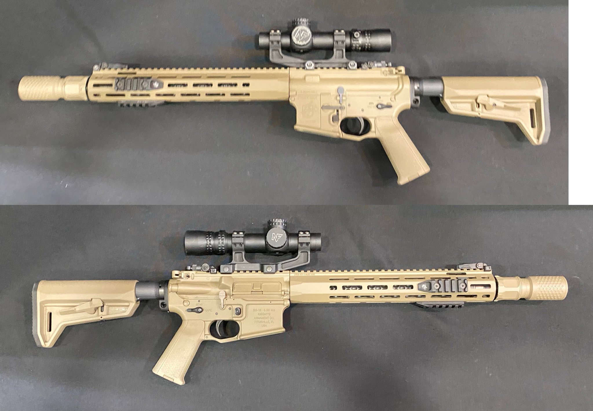 Knight's Armament Airsoft 556 QDC DE