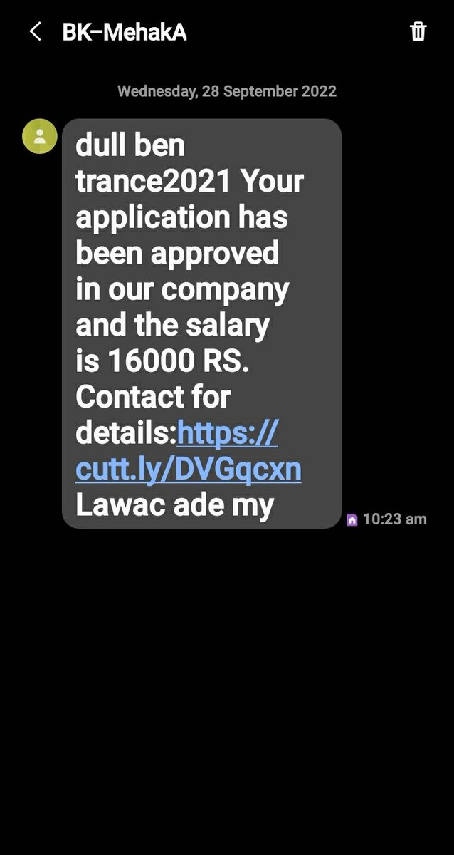 worldofanjay's tweet photo. @ParveenKaswan फिलहाल तो मेरा Application ही accept हुआ है और ये Company खुद confuse में है... जॉब दू की ना दू 😝
#cybercrime https://t.co/99GCDqYRZB