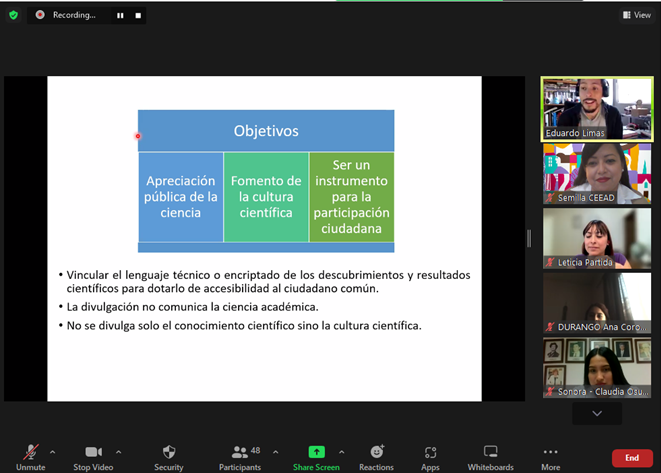 CEEAD's tweet photo. Hoy aprendimos que la comunicación 🗣 y la divulgación también son relevantes para las ciencias jurídicas, pues son disciplinas cuya finalidad es democratizar el conocimiento 💡 y provocar el interés en la ciudadanía.
¡Por eso nos encantan los miércoles de #ProgramaSemillaCEEAD! https://t.co/54wjkQHjq4