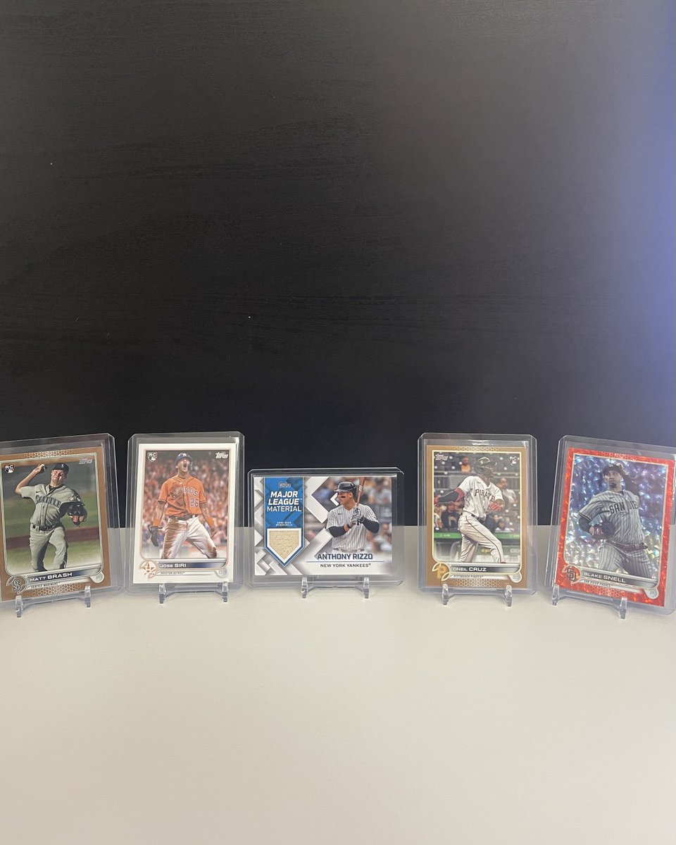 ModernRBreaks's tweet photo. Thanks for joining us on whatnot last night! Don’t forget to follow us to enter our giveaway! 

Oneil Cruz Rookie Card Gold /2022
Jose Siri Rookie Card SP Image Variation

#modernrelicsbreaks #thehobby #whatnot #whatnotbreak  #baseballcards #topps #auctions #giveaway #rookiecard https://t.co/leaXRFvO0L