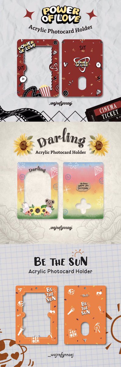 cartboygyu's tweet photo. ꒰ wts lfb svt ph go ꒱ #cartboygyu

acrylic poca holders by @jeanjeonstudio 🇮🇩

seller offered more variations! (same seller as the jeonghan pc holder)

› ₱300 each excluding isf
› dop: payo / october 19
› no minimum order
› eta: november
› reply or dm to order! https://t.co/35wjd7dxmq